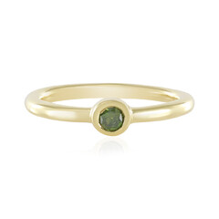 Bague en argent et Diamant vert I3