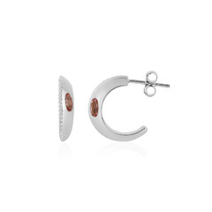 Boucles d'oreilles en argent et Tourmaline rose (SAELOCANA)