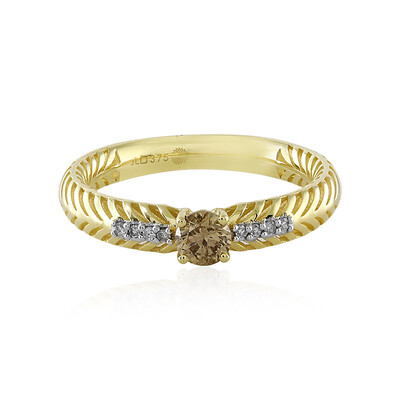 Bague en or et Diamant champagne I2 (Ornaments by de Melo)