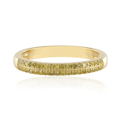 Bague en argent et Diamant jaune I3