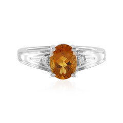 Bague en argent et Citrine Madère