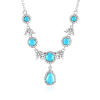 Collier en argent et Turquoise Sleeping Beauty