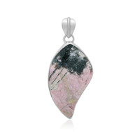 Pendentif en argent et Rhodonite Sulavesi (Bali Barong)