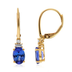 Boucles d'oreilles en or et Tanzanite AAA (CIRARI)