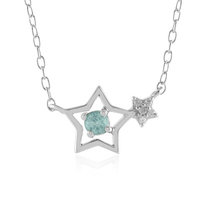 Collier en argent et Apatite bleue