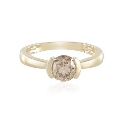 Bague en or et Diamant champagne I2