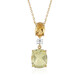 Collier en argent et Quartz citron