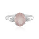 Bague en argent et Quartz rose