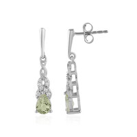 Boucles d'oreilles en argent et Grenat vert menthe de Merelani