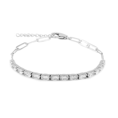 Bracelet en argent et Topaze blanche