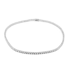 Collier en argent et Topaze blanche