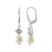 Boucles d'oreilles en argent et Perle de culture d'eau douce