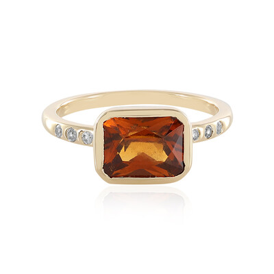 Bague en or et Grenat Hessonite