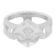 Bague en argent et Quartz blanc (MONOSONO COLLECTION)