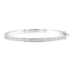 Bracelet en argent et Topaze blanche