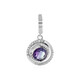 Pendentif en argent et Fluorite multicolore