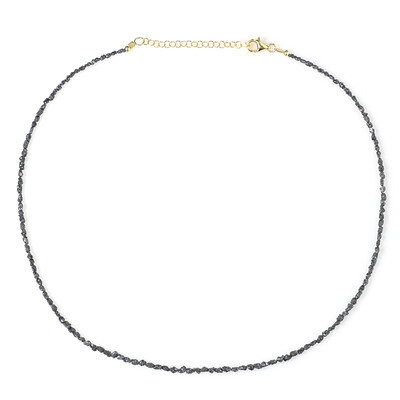 Collier en argent et Diamant noir