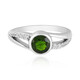 Bague en argent et Diopside de Russie