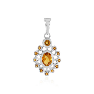 Pendentif en argent et Citrine