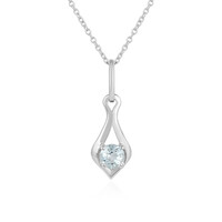 Collier en argent et Aigue-marine