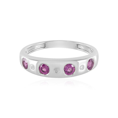 Bague en argent et Grenat Rhodolite