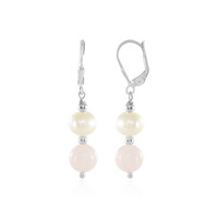 Boucles d'oreilles en argent et Perle d'Akoya