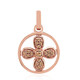 Pendentif en or et Diamant rose de France SI1 d'Argyle  (Annette)