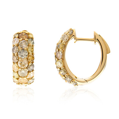 Boucles d'oreilles en or et Diamant fancy SI2 (CIRARI)