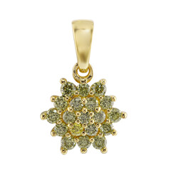 Pendentif en or et Diamant VS1 jaune