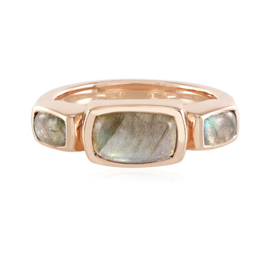 Bague en argent et Labradorite verte de Maniry (KM by Juwelo)