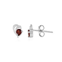 Boucles d'oreilles en argent et Grenat du Mozambique