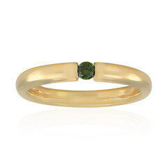 Bague en or et Diamant VS1 vert