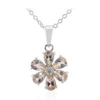 Collier en argent et Morganite