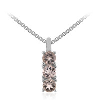 Collier en argent et Morganite