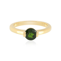 Bague en argent et Diopside de Russie