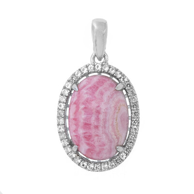 Pendentif en argent et Rhodochrosite