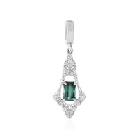 Pendentif en argent et Tourmaline verte de Benedito