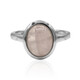 Bague en argent et Quartz rose (MONOSONO COLLECTION)