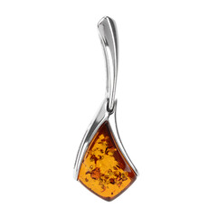 Pendentif en argent et Ambre baltique