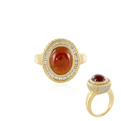 Bague en argent et Grenat Hessonite