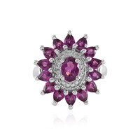 Bague en argent et Grenat Rhodolite