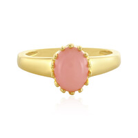 Bague en argent et Opale rose