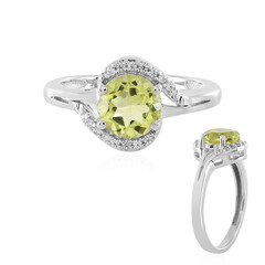 Bague en argent et Quartz citron