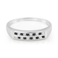 Bague en argent et Spinelle noir