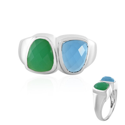 Bague en argent et Chrysoprase (KM by Juwelo)