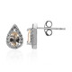 Boucles d'oreilles en argent et Morganite