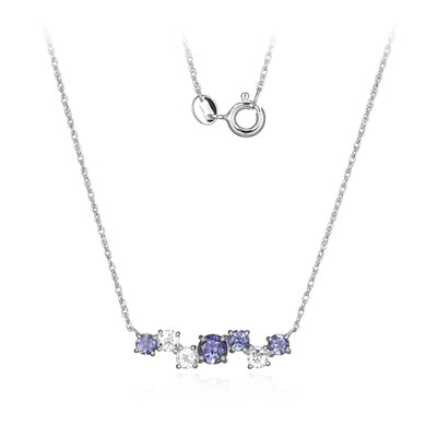 Collier en argent et Iolite