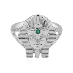 Bague en argent et Emeraude du Brésil