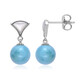 Boucles d'oreilles en argent et Larimar