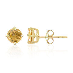 Boucles d'oreilles en argent et Citrine